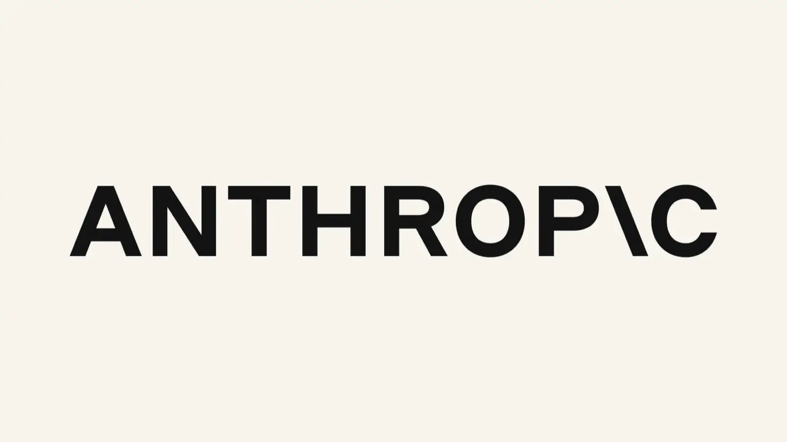 The word ANTHROPIC in black capital letters on a pale cream background.