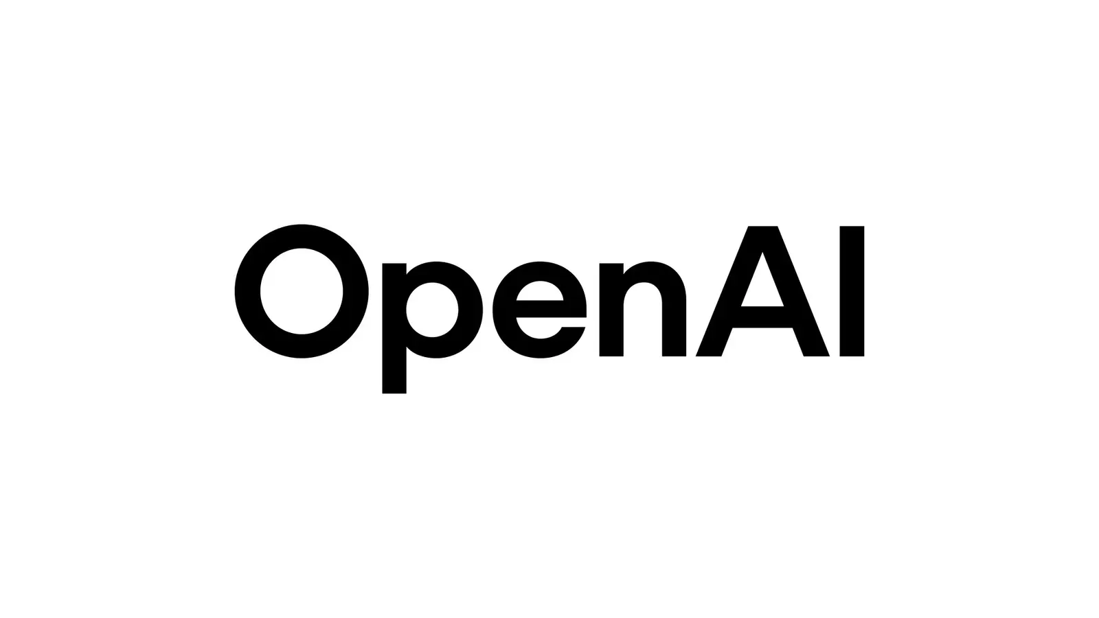 The OpenAI wordmark in black letters on a plain white background.